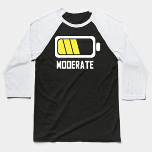 MODERATE - Lvl 4 - Battery series - Tired level - E3b Baseball T-Shirt